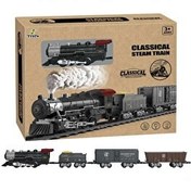 Resim Classic Steam Kumandalı Pilli Tren Seti 29 Parça 