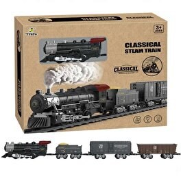 Resim Classic Steam Kumandalı Pilli Tren Seti 29 Parça 