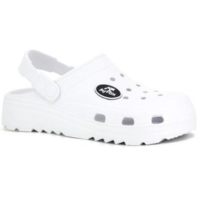 Resim AYFOX Merdane M-2002 Eva Kutulu Cross Terlik Beyaz no 40 