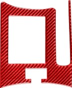 Resim Toyota Rav4 2006-2013 İçin Araba Karbon Fiber El Freni Paneli Dekoratif Etiket, Sağ Sürücü Kırmızı 1 Adet 