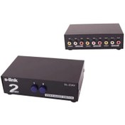Resim S-Link 2 Port Video Audio Splitter Sl-23Av S-Link