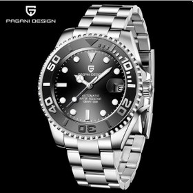 Resim Pagani Design Pd-1651 Yachtmaster Erkek Otomatik Saat Lüks Mekanik Kol Saati Paslanmaz Çelik Su Geçirmez Saat Siyah 
