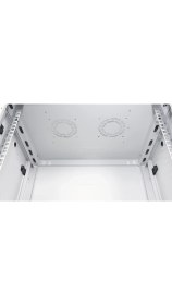 Resim LANDE - 12U 19" Duvar Tipi Rack Kabinet - Genişlik: 600 mm | Derinlik: 450 mm - Açık Gri 