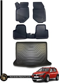 Resim Dacia Sandero 3d Havuzlu Paspas 2008-2020 + Bagaj Havuzu İkili St 