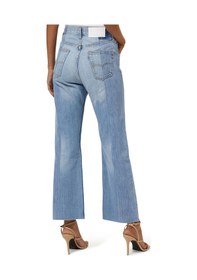 Resim E L V Denim Kadın Kot Flared Jean Pantolon Mavi 