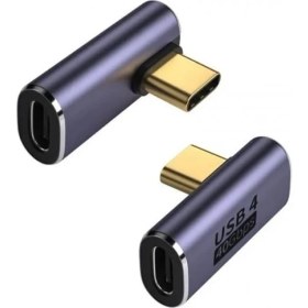 Resim Storemax Typec Çevirici Usb4 40 Gbps 90 Derece Typec Çevirici Dik Typec Çevirici 