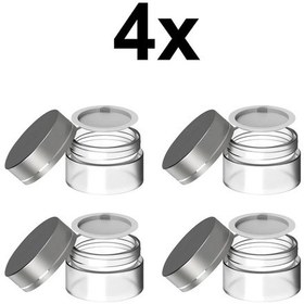 Resim 4 Adet 35 Ml Boş Cam Krem Mutfak Gereç Kavanozu Kvz 