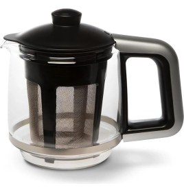 Resim Siyah Çay Makinesi, Hızlı ve Pratik Demleme Aracı, Ev ve Ofis Kullanımı 