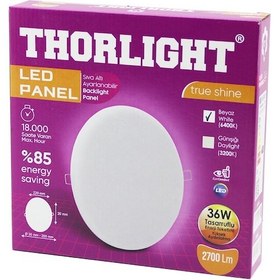 Resim Thorlıght S-236 36w 22cm Beyaz Led Panel Sıva Altı Ayarlı Mandall Çok Renkli 