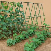 Resim 180,34 cm x 180,34 cm Büyük Metal Bahçe Bitki Destek Direği, 70 Adet, PET Kaplamalı Çelik Çekirdekli, Paslanmaz, Kolay Yerleştirme, Sebze Yatakları, Çiftlik Bahçeleri, Asma Bitkiler ve Meyve Desteği için Uygun (0,81 cm/1,12 cm/1,6 cm/2,01 cm Çap Seçenekleri) 