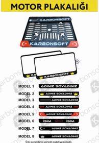 Resim Motor Plakalık 1 Adet Takmatik Motorsiklet Plakalık Kişiye Özel Plakalık 