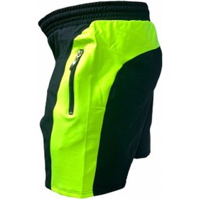 Resim Erkek Lacivert Günlük Yürüyüş Koşu Fitness Şortu 