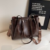 Resim Yeni Kadınlar için Tote Çanta - Ayarlanabilir Askılı ve Fermuarlı Minimalist Retro Büyük Kapasiteli Omuz Çantası, Günlük ve Profesyonel Kullanım İçin Siyah El Çantası, Yağlanmış Kenar Yapısı 