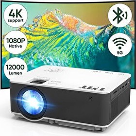 Resim TMY 5G WiFi ve Bluetooth 5.1 13000 Lümen 1080P 4K Destekli Projektör 