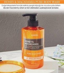 Resim Kundal Honey & Macadamia Pure English Rose Body Wash 500 ML 