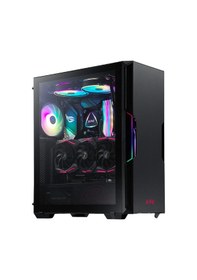 Resim Starker Tempered Glass Starker-bkcww Argb 2 Fanlı Siyah Atx Oyuncu Kasası 