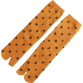 Resim Suntek Kadın Sandalet 2 Toe Flip Flop Çorap Japon Kimono Için Sarı 