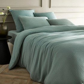 Resim Allure Müslin Pamuk Nevresim Takımı Okaliptus - Super King Size 260x240 cm 