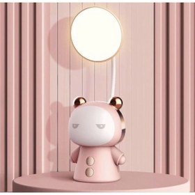 Resim Sensoria Dekoratif Renk Değiştiren Sevimli Çocuk Odası Gece Lambası Masa Lambası Usb Şarjlı Süs Eşyası Pembe 
