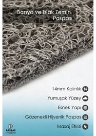 Resim Balina Banyo Paspası Kaymaz Taban Yumuşak Esnek Paspas Islak Zemin Hijyenik Paspas 40x60 Cm Mavi 