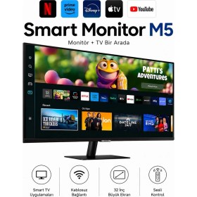 Resim Samsung 32 Inç Fhd Akıllı Eğlence Sistemli Wi-Fi Bağlantılı LED Ekran 1920 x 1080 Çözünürlük, Wi-Fi Bluetooth Uyumlu Hoparlörlü Tizen İşletim Sistemli 