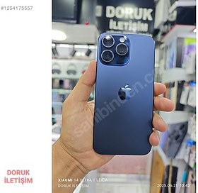 Resim Apple iPhone 15 Pro Max İkinci El YD | 256 GB | Mavi 