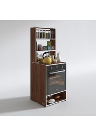 Resim Kenzlife ankastre fırın dolabı canfeza cvz 165*60*56 mutfak raflı 
