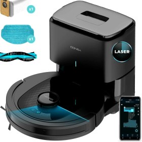 Resim Robot Süpürge Conga 7490 Ultimate Home X-Treme, 2600 Pa, 120 Dakika Özerklik, Lazer Navigasyon ve Kendi Kendine Boşalan Baz, 4'ü 1 Arada Temizlik, Çok Işlevli Merkezi Fırça 