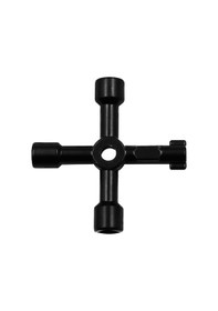 Resim Asansör Su Sayacı Vanası Çapraz Anahtar İç Üçgen Anahtarı, Stil: Siyah 