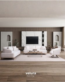 Resim Efar 3+3+1+1 Koltuk Takımı & Oturma Grubu Beyaz 