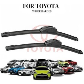 Resim Turcoshop11 Toyota Yaris Vios 2008-2022 Ön Cam Sileceği Tüm Hava Koşullarına Uygun 