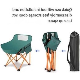 Resim Bloomnest Taşınabilir Katlanır Kamp Sandalyesi, Alüminyum Çerçeveli, Yürüyüş Ve Plaj İçin A960 Altın-siyah Altın - Siyah 