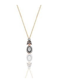 Resim Gümüş Rose Elmas Montürlü Oval Üçlü Set… (536819187) 
