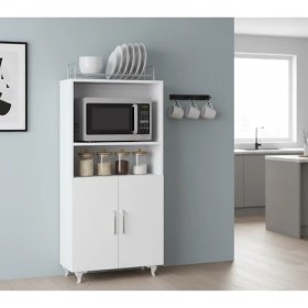 Resim Yaman Dekorasyon 2 Kapaklı Mini Fırın ve Mikrodalga Dolabı 