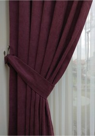 Resim Evdepo Home Mürdüm Fon Perde Tek Kanat (539799897) Mürdüm 