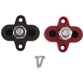 Resim Suntekstore Magideal 2 Adet Kırmızı & Siyah Bağlantı Bloğu Elektrik Direği Yalıtımlı Terminal Saplaması 8mm 