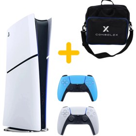 Resim Sony Playstation 5 - CFI 2016 Avrupa - Slim Dijital Versiyon - Çift Kol (Mavi) 