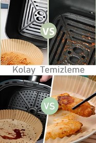 Resim Berdina Home Pişirme Kağıdı Air Fryer 50 Li Pişirme Kağıdı Kızartma Çörek Pişirme Buharda 