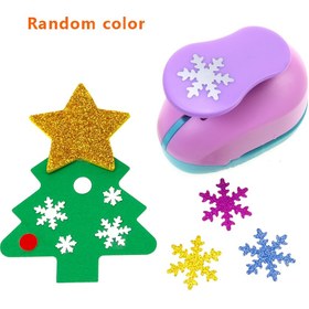 Resim 1 adet Kar Tanesi Delici - 2.54 cm Kar Tanesi Şekilli Delici, El Yapımı İçin Uygun, Kar Deliği Delici El Sanatları Delici, Scrapbooklar, Hediye Paketleme, Tatil Kutusu Kartları İçin Uygun, (Rastgele Renkler) 