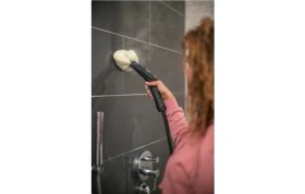 Resim Karcher Cam ve Sert Zemin Etkili Buharlı Temizlik Makinesi ve Temizlik Seti Virüs ve Bakterı ÖLDÜRÜR + Tüy&Tiftik toplama Makinesi 