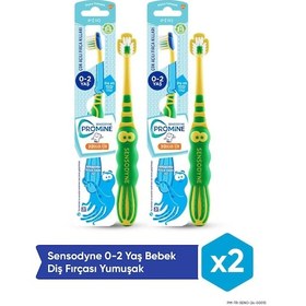 Resim Sensodyne Promine 0-2 Yaş Bebek Ekstra Yumuşak Ahtapot Diş Fırçası 2'li 