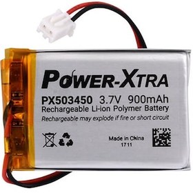 Resim Power-Xtra Li-Polymer 503450 3.7V 900 Mah Şarj Edilebilir Li-Po Pil 