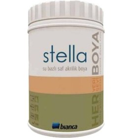Resim Stella Boya Saf Akrilik Siyah Boya 1 Lt 