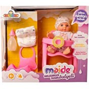 Resim Konuşan Maide Bebek Mama Sandalyeli Oyun Seti Tavşanlı Tişörtlü 