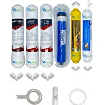 Resim Pemax Water Solutions Kapalı Kasa Su Arıtma Cihazlarına Ecomax 6'lı ReVerse Osmosis Mebran Mineral-Tatlandırıcı 