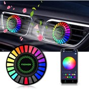 Resim gaman 2'li 24 Ledli 170 Renk Modlu Bluetooth Özellikli Araç Kokulu Aroma Difüzörlü Ekolayzer Ritim Işığı 