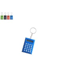 Resim Bisküvi Şekilli Mini 8 Haneli Hesap Makinesi Anahtarlık 1 Adet Ebat: 5,5 Cm X 3,7 Cm Mavi 
