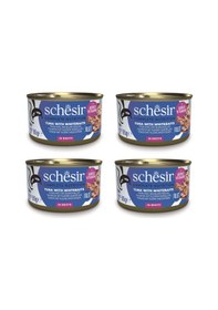 Resim Schesir Ton Ve Ringa Balıklı Tam Ve Dengeli Broth Pişirme Suyunda Kedi Konservesi 85 Gr. X 4 Adet 
