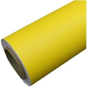 Resim Sarı Karbon Kaplama Folyosu 127 Cm X 