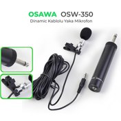 Resim Osawa Osw-350 1000 Ohm 6 Metre Dinamik Kablolu Yaka Mikrofonu 